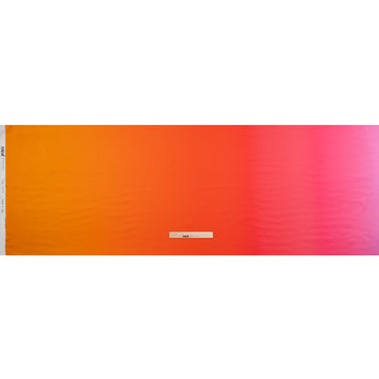 Silk Charmeuse Print 16MM, Made in Italy - Orange, Bright Pink and Orchid Ombre