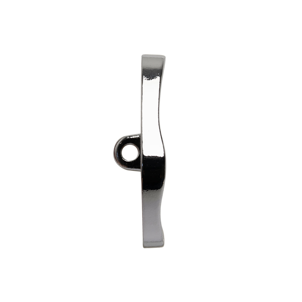 Organic Edge Enameled Shank Back Button - 40L/25.5mm - Nickel and Cream - Folded