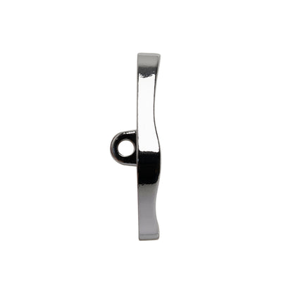 Organic Edge Enameled Shank Back Button - 40L/25.5mm - Nickel and Cream