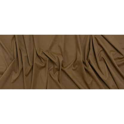 Stretch Recycled Polyester Faux Suede - Brown - Full