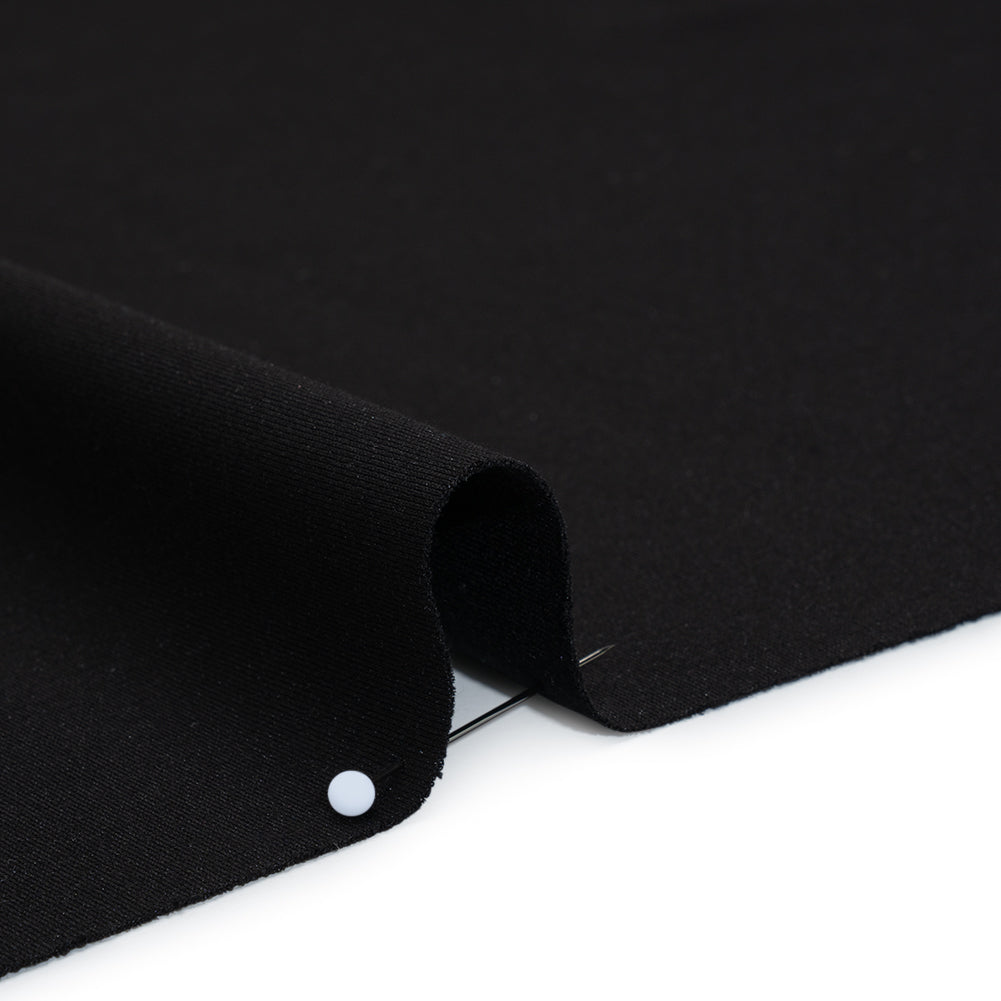 Lightweight Stretch Ponte Knit - Black - Hesperia Collection Detail