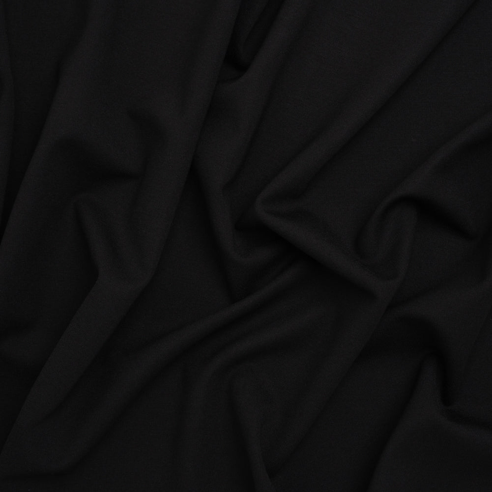 Lightweight Stretch Ponte Knit - Black - Hesperia Collection