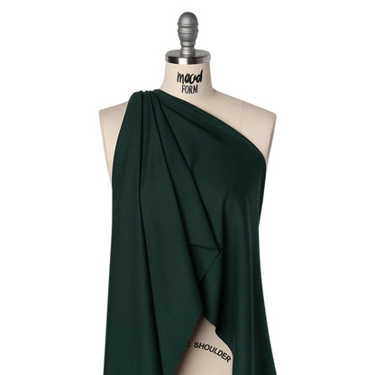 Lightweight Stretch Ponte Knit - Deep Forest - Hesperia Collection Drape