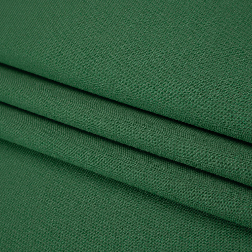 Lightweight Stretch Ponte Knit - Emerald - Hesperia Collection Folded