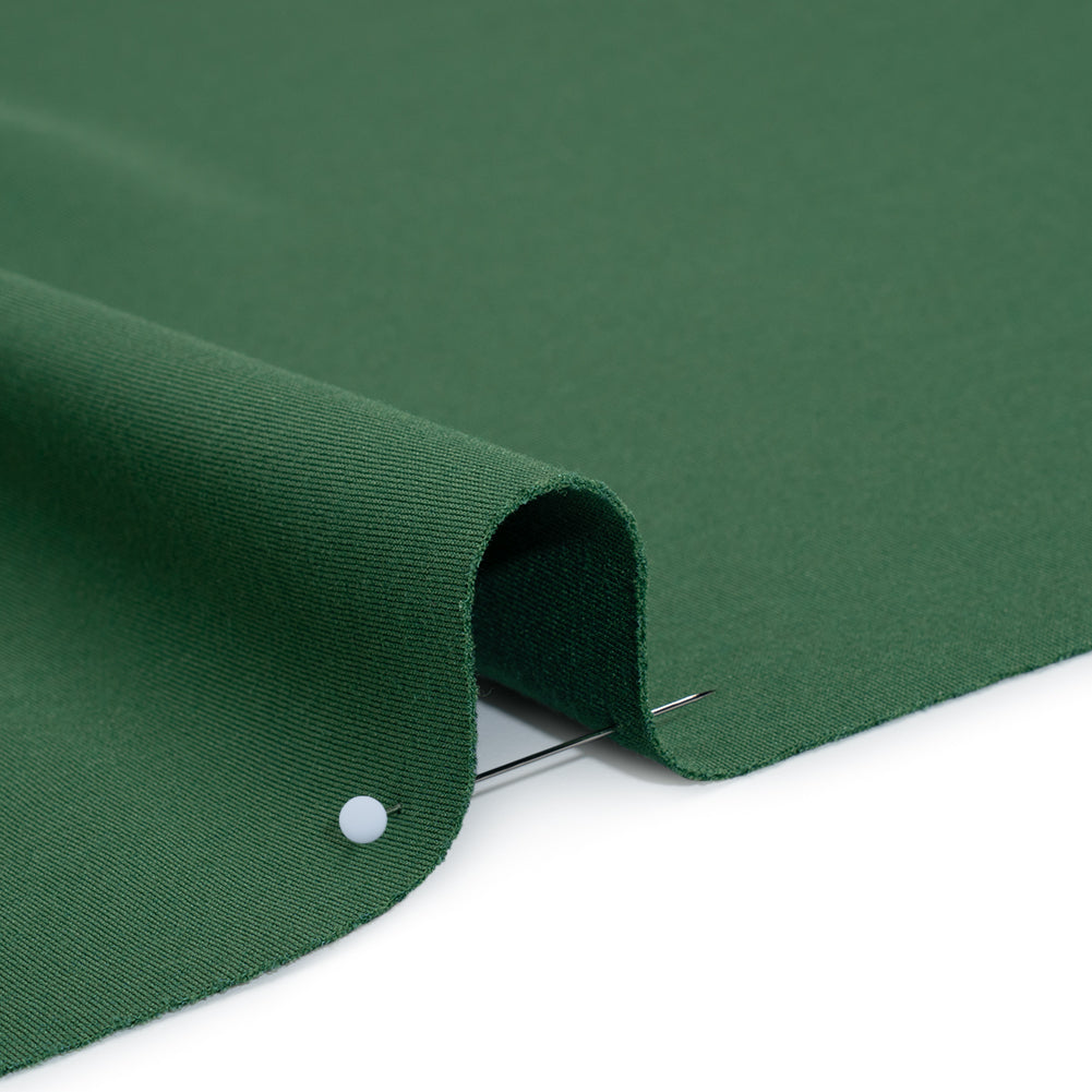 Lightweight Stretch Ponte Knit - Emerald - Hesperia Collection Detail