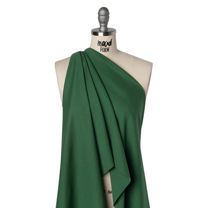 Lightweight Stretch Ponte Knit - Emerald - Hesperia Collection Drape