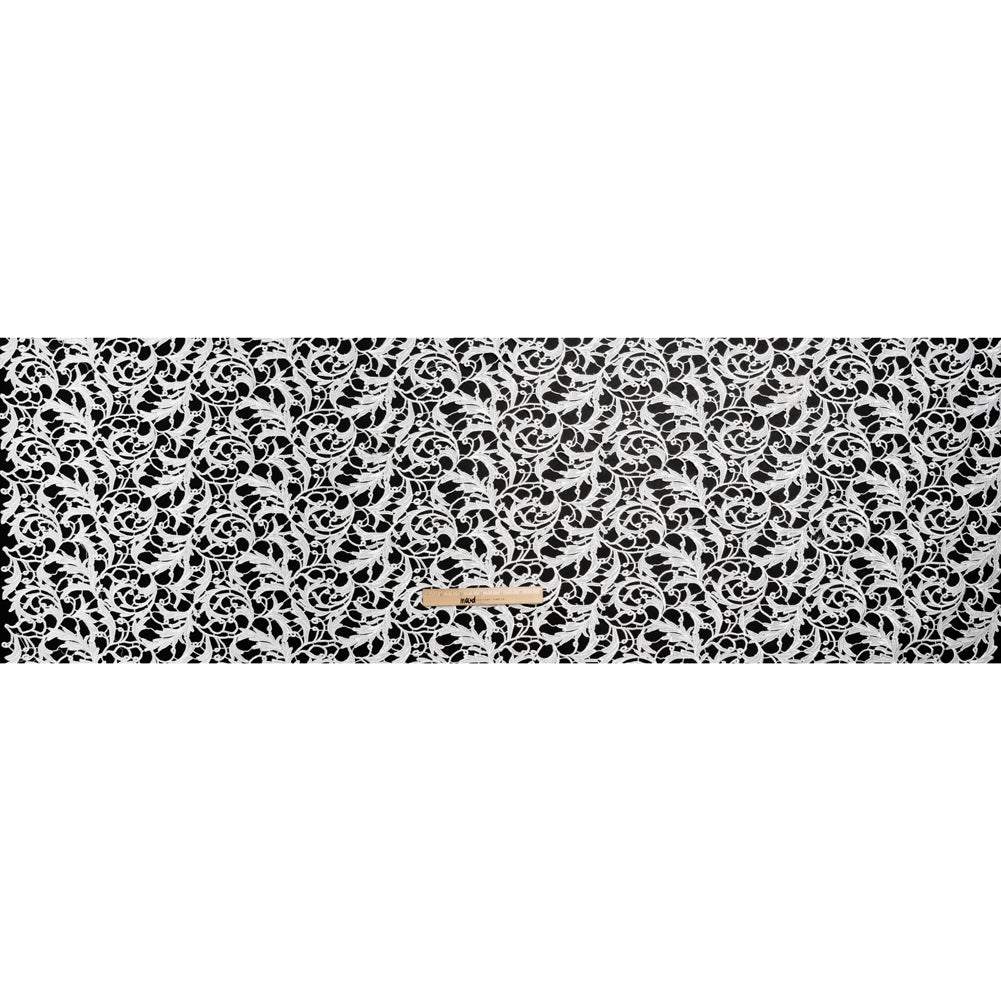 Guipure Lace - Off White Swirling Leafy Vines - Full