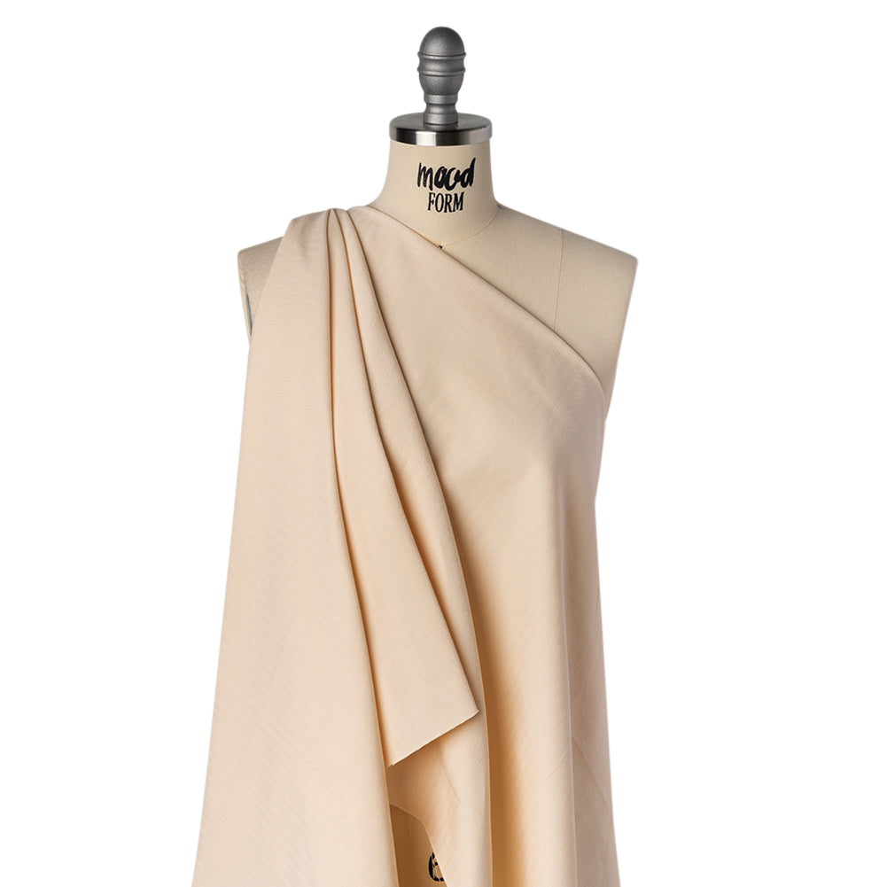 Cotton Herringbone Twill Coutil - Ecru - Farrah Collection - Drape
