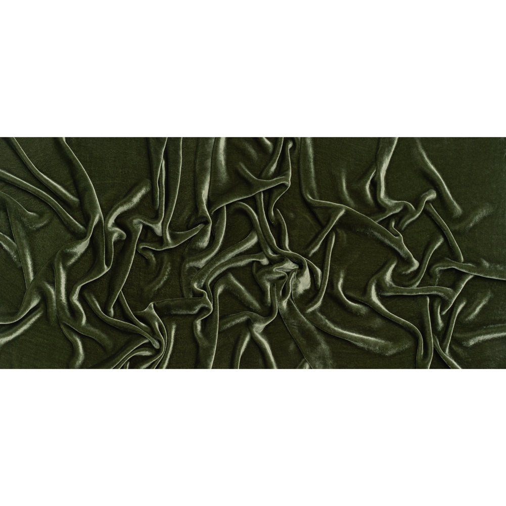 Silk and Rayon Velvet - Thyme - Adelasia Collection - Full