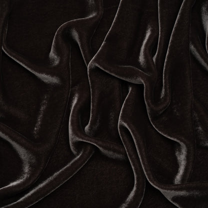 Silk and Rayon Velvet - Total Eclipse - Adelasia Collection