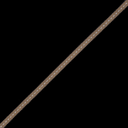 Dark Gold Stitched Grosgrain Ribbon - 0.19"