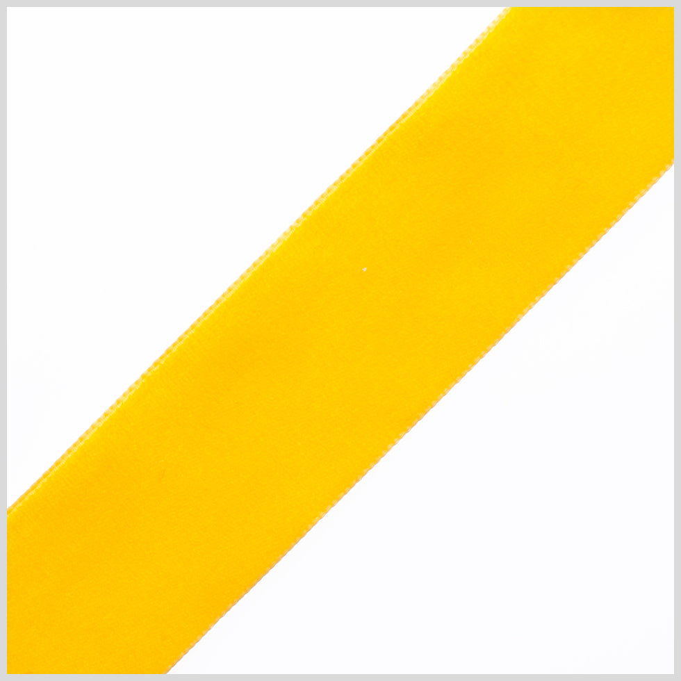 1.375" Maize Nylon Velvet Ribbon