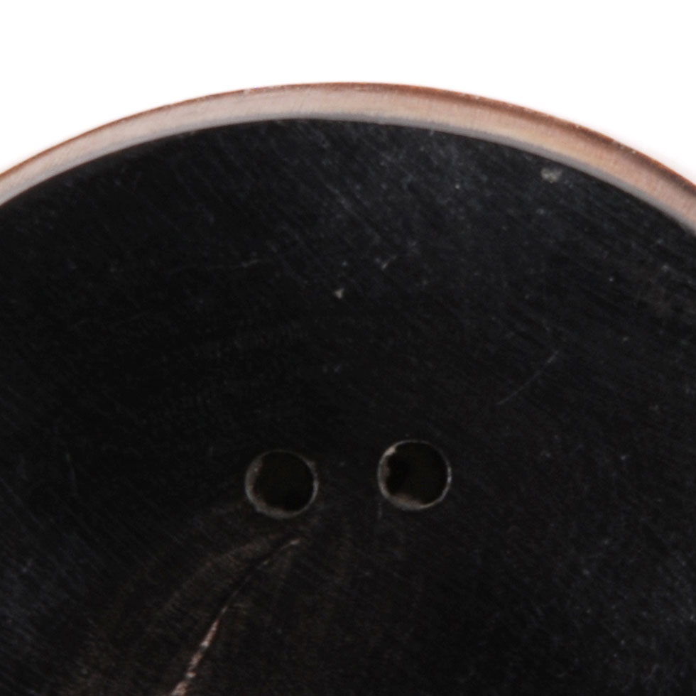 Brown Horn Coat Button - 60L/38mm Detail