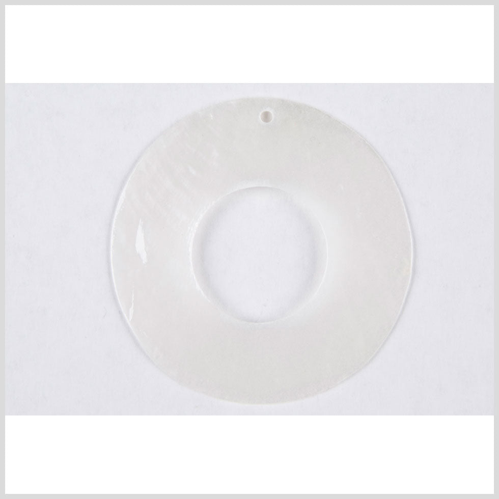 30mm White Plastic Pendant