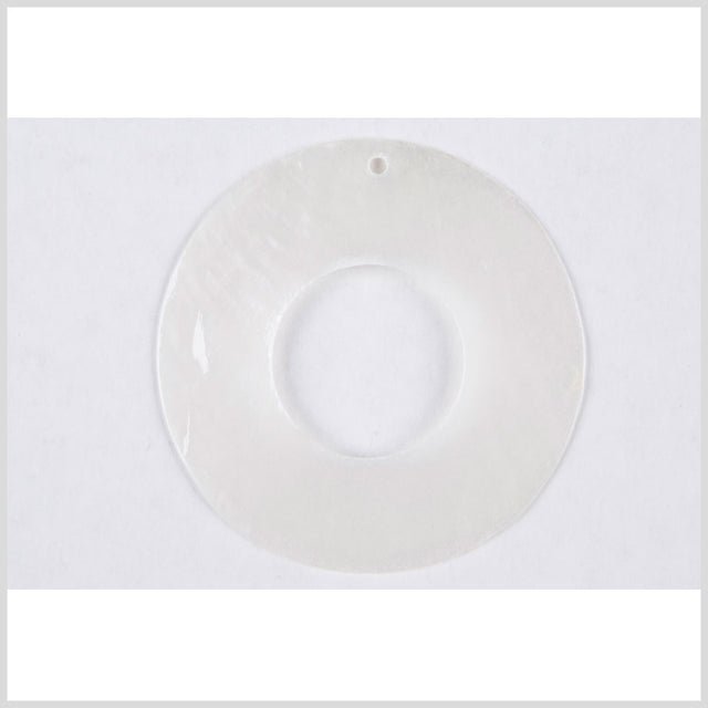 30mm White Plastic Pendant