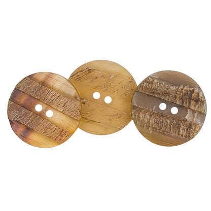 Natural Horn Coat Button - 48L/30.5mm Full
