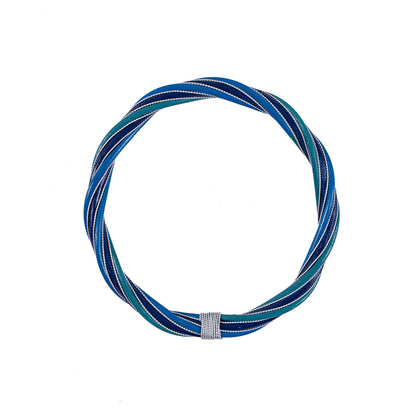 Blue Combo Rattan Handle - 6.5"