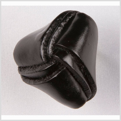 Black Leather Button - 32L/20mm