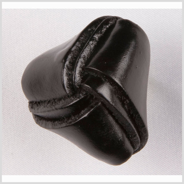 Black Leather Button - 36L/23mm