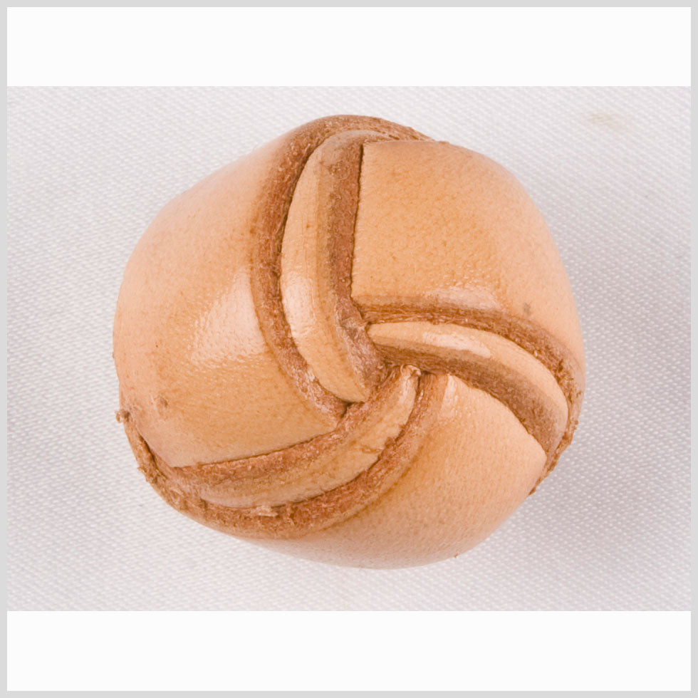 Natural Leather Button - 40L/25.5mm