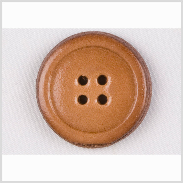 Natural Leather Button - 32L/20mm