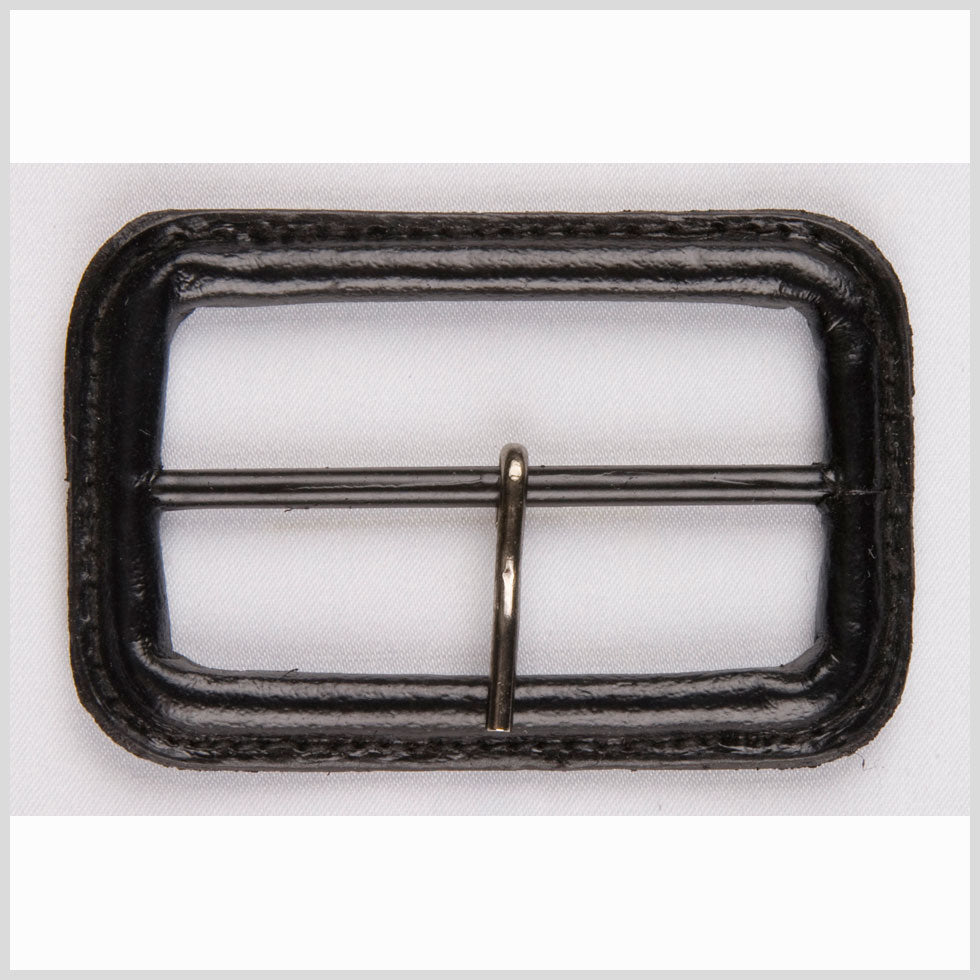 1.5" Black Leather Buckle