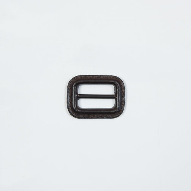 Antique Brown Leather Buckle - 1.5" x 1.125"
