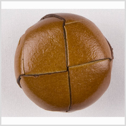 Natural Leather Button - 24L/15mm