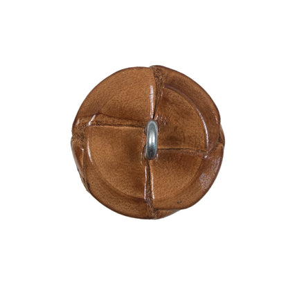 Lacquered Natural Leather Button - 36L/23mm Detail