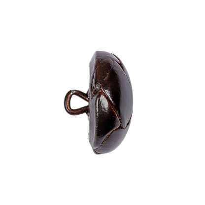 Antique Leather Button - 36L/23mm Folded