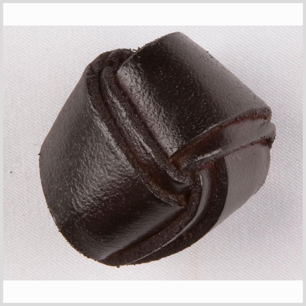 Antique Leather Button - 34L/21.5mm