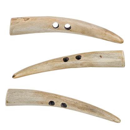 Natural Oversized Horn Toggle - 160L/100mm Folded