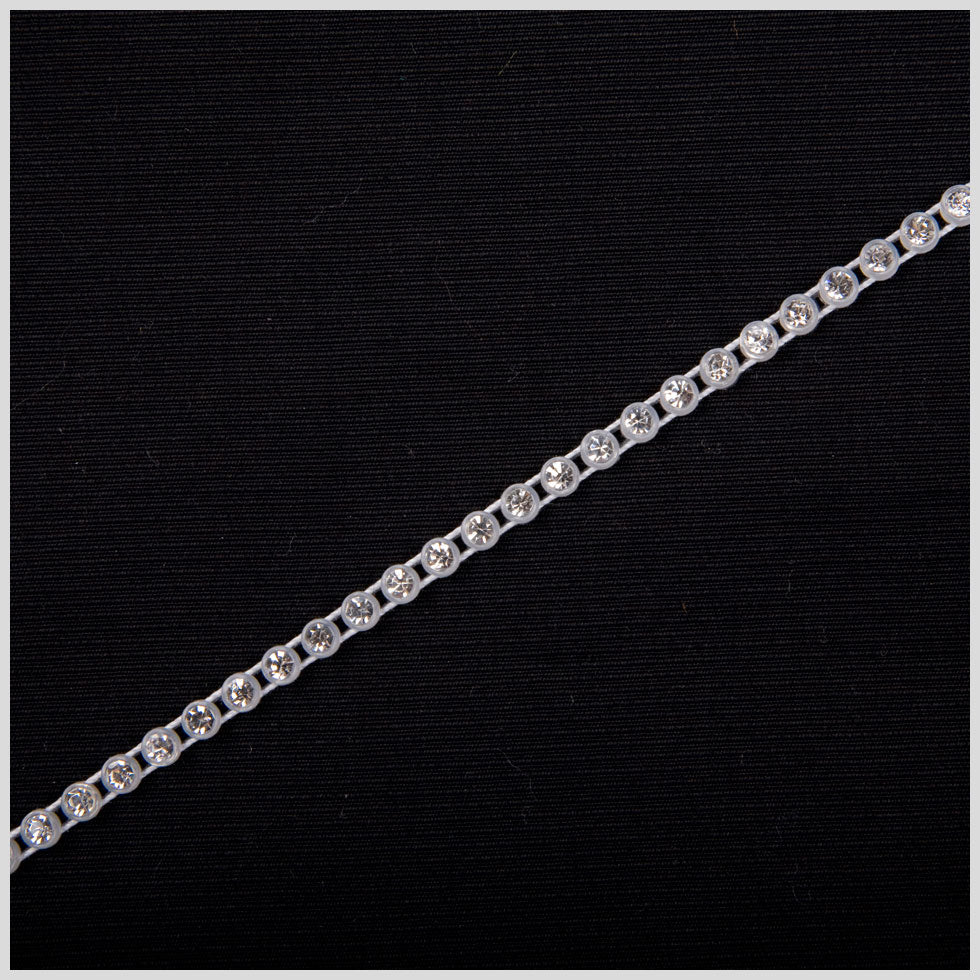 1 Row SS13 Crystal/Silver Metal & Czech Rhinestone