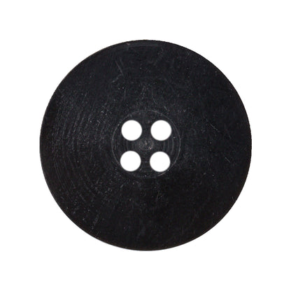 Brown Horn Coat Button - 44L/28mm Detail