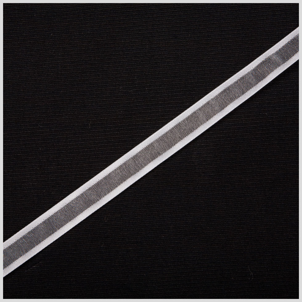 3/8" White Sheer Ribbon with Double Faced Satin Edge