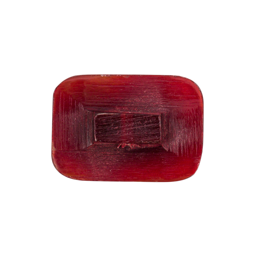 Dark Brown Horn Button - 42L/27mm Detail