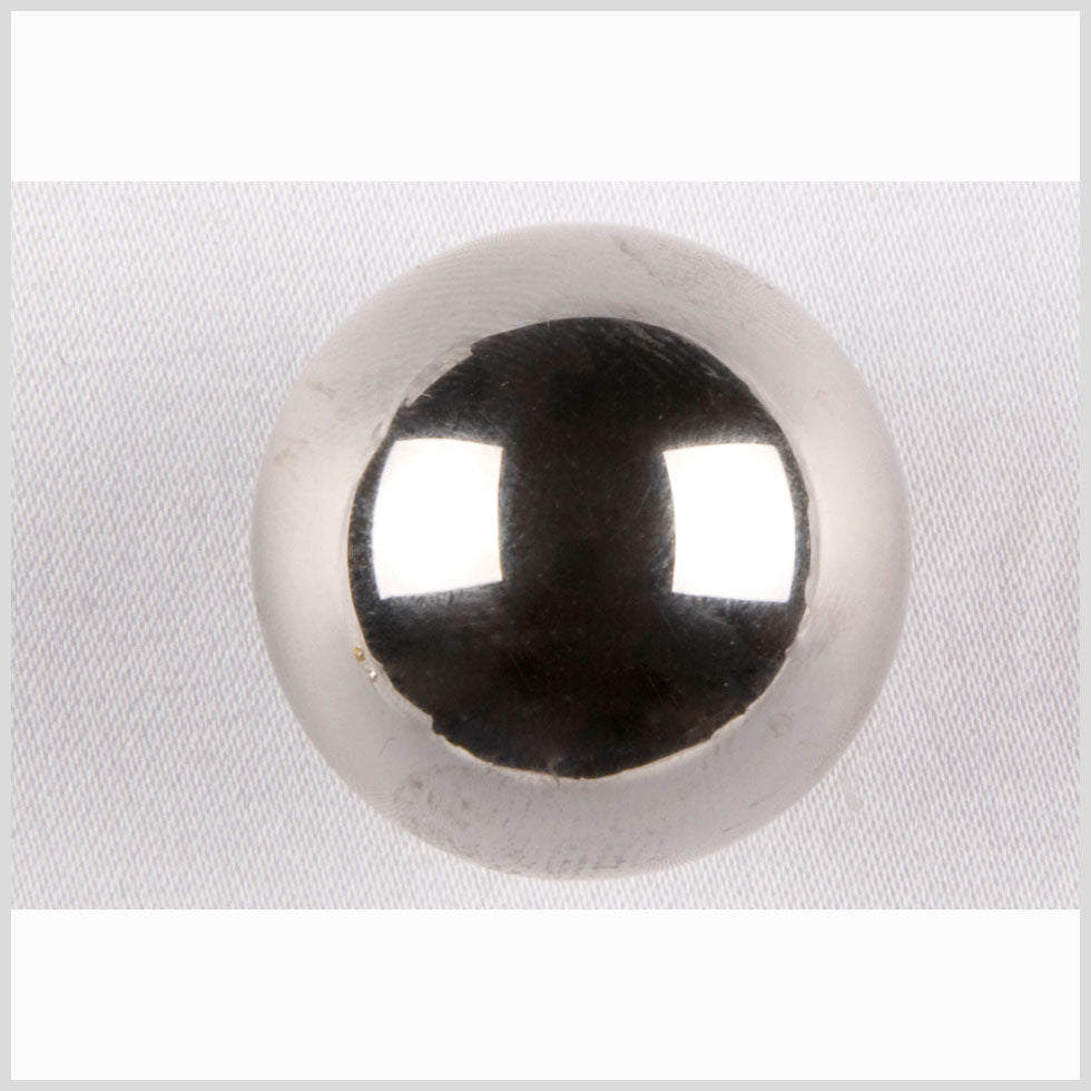 Silver Metal Coat Button - 36L/23mm