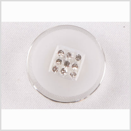 Crystal Glass Button - 24L/15mm