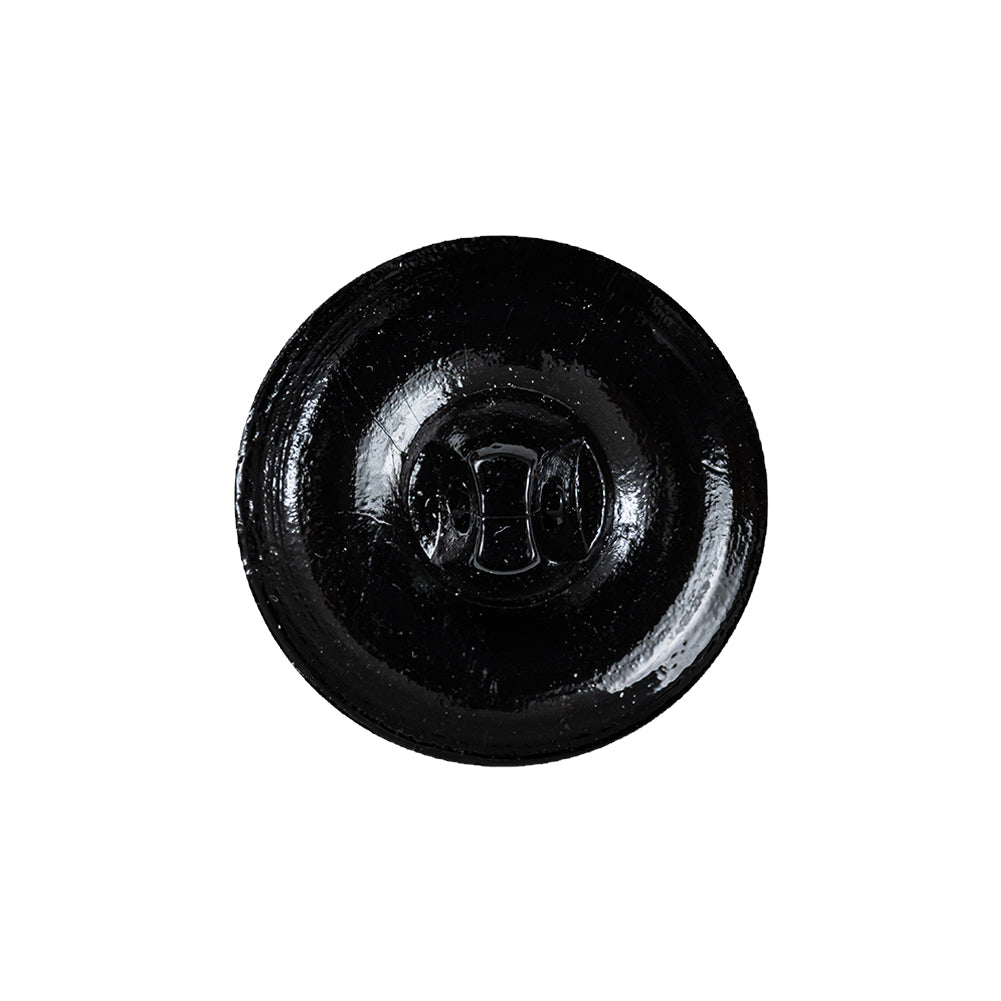 Black and Gold Knotted Glass Shank Back Button - 36L/23mm Detail