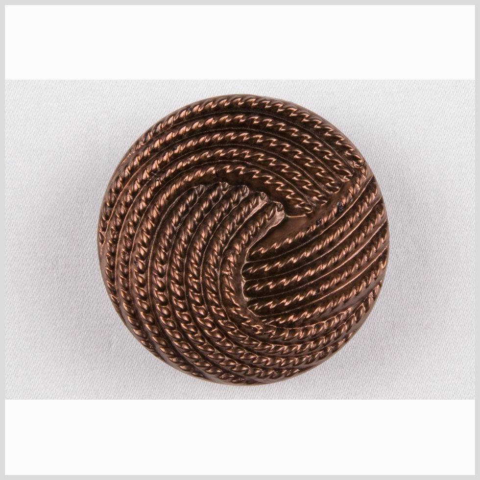 Copper Knotted Glass Shank Back Button - 44L/28mm