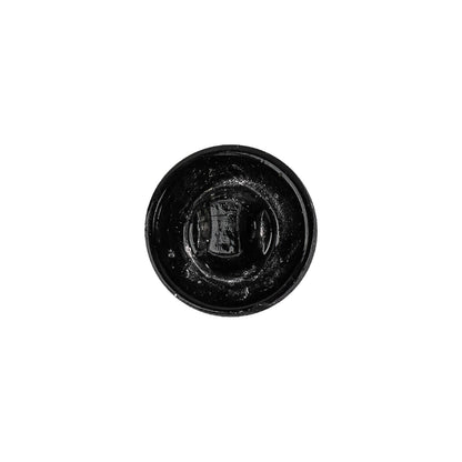 Black Glass Button - 22L/14mm Detail