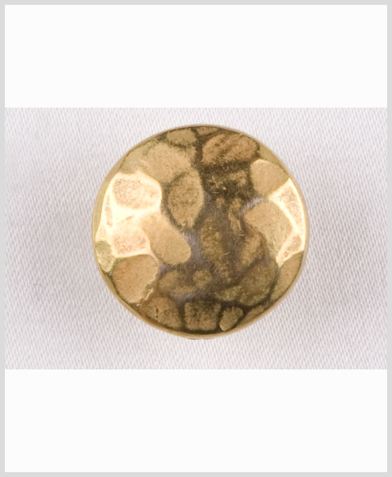 Gold Matte Metal Button - 24L/15mm