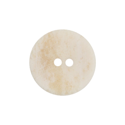 Natural Bone Carved Circular 2-Hole Button - 36L/23mm Detail