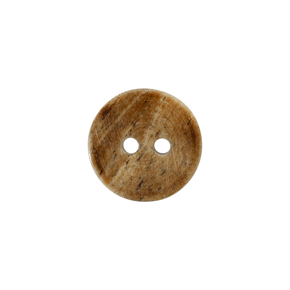 Natural Bone Primitive Pattern 2-Hole Button - 24L/15mm Detail