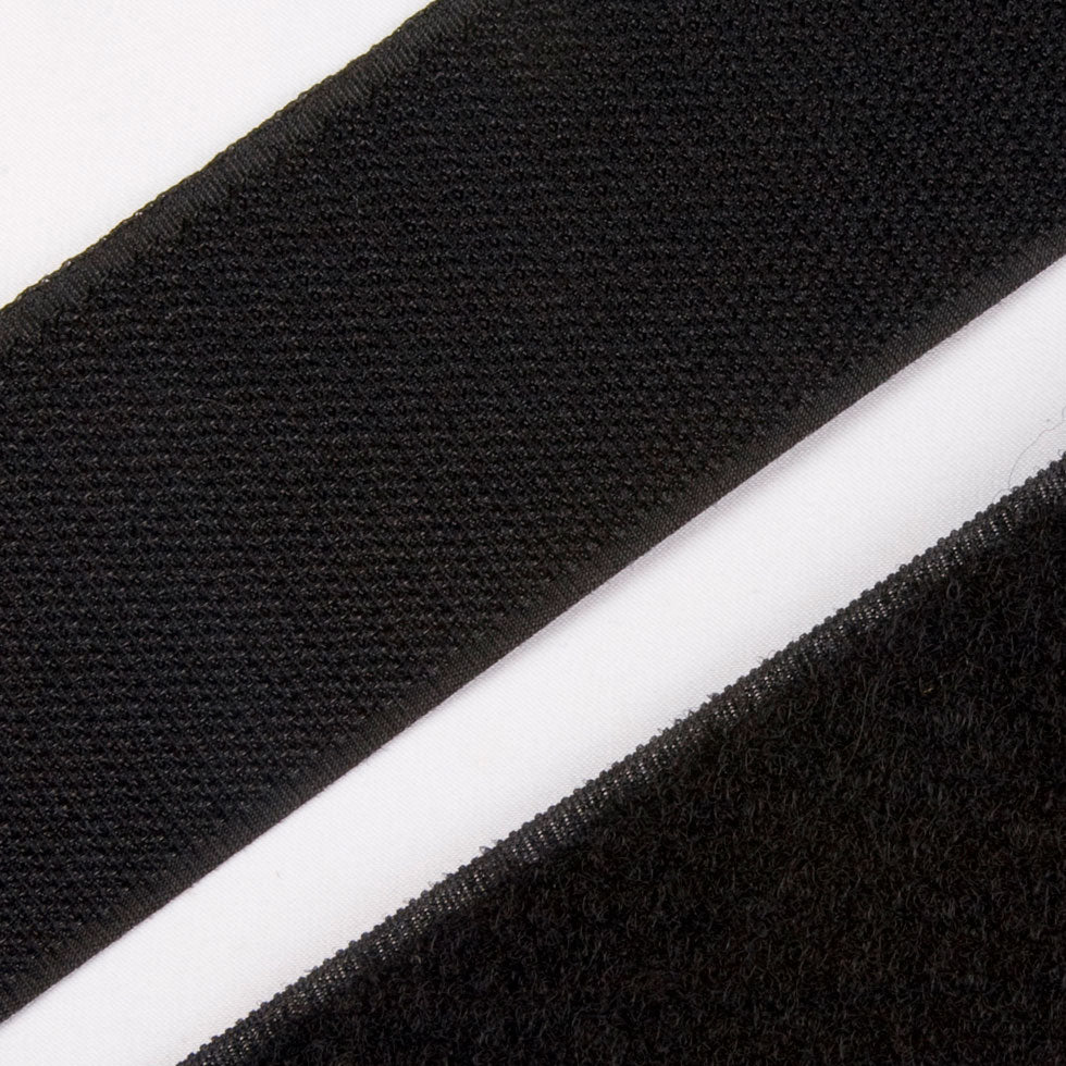 1" Black Sticky Back VELCRO&reg; Brand Fastener Detail