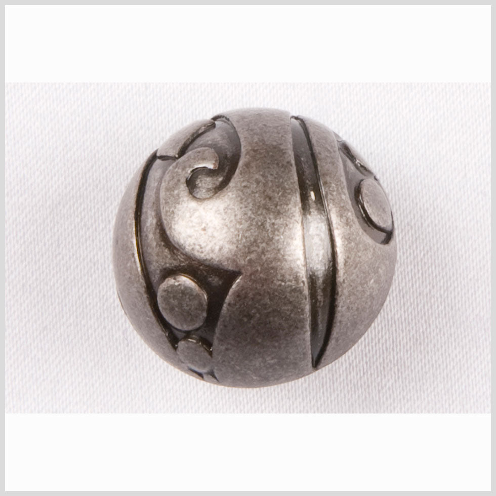 Antique Iron Button - 28L/18mm