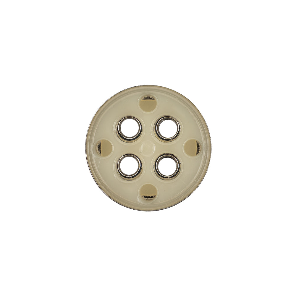New Silver Metal Coat Button - 28L/18mm Detail