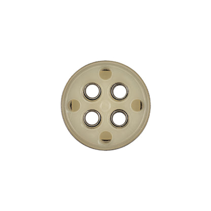 New Silver Metal Coat Button - 28L/18mm Detail