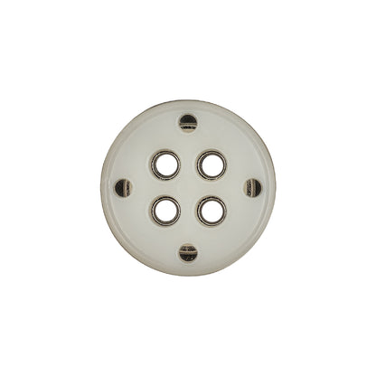 New Silver Metal Coat Button - 32L/20mm Detail