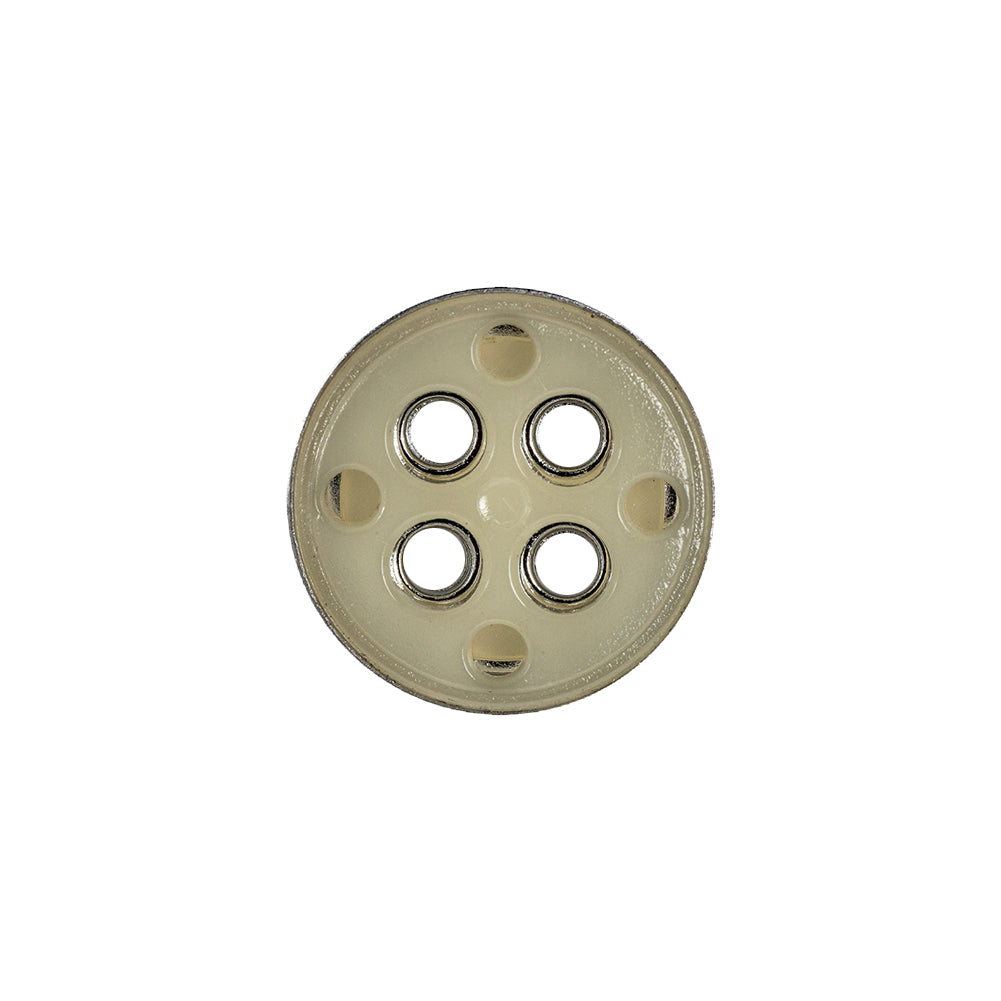 Silver Matte Nickel Metal Coat Button - 28L/18mm Detail